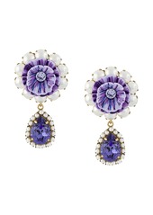 Dolce & Gabbana floral embellished drop earrings