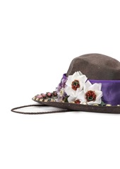 Dolce & Gabbana floral embellished hat