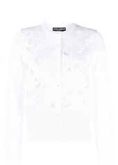 Dolce & Gabbana floral-embroidery openwork cardigan
