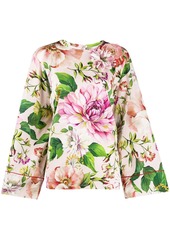 Dolce & Gabbana floral flared sleeve blouse