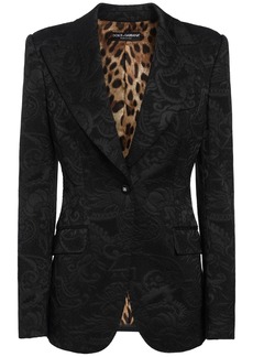 Dolce & Gabbana Floral Jacquard Blazer