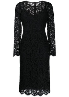 Dolce & Gabbana cordonetto-lace midi dress