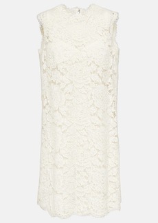Dolce & Gabbana Floral lace minidress
