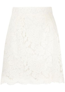 Dolce & Gabbana floral-lace miniskirt