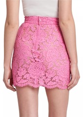 Dolce & Gabbana Floral Lace Miniskirt