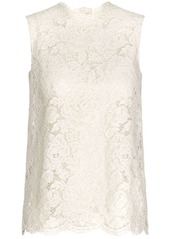 Dolce & Gabbana floral-lace sleeveless top