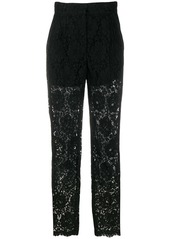 Dolce & Gabbana floral lace suit trousers