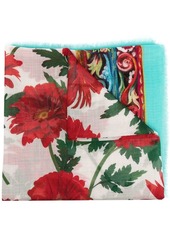 Dolce & Gabbana floral-print cashmere-silk scarf