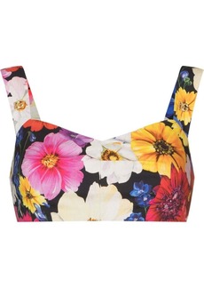 Dolce & Gabbana floral-print cropped top