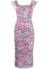Dolce & Gabbana floral print fitted dress