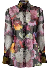 Dolce & Gabbana floral-print long-sleeve shirt