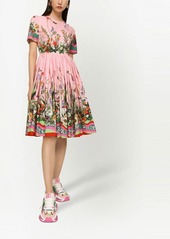 Dolce & Gabbana floral-print short-sleeve midi dress