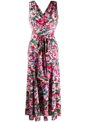 Dolce & Gabbana floral print tie waist dress