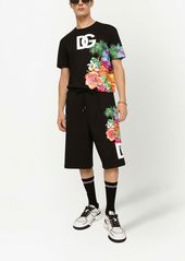Dolce & Gabbana floral-print track shorts