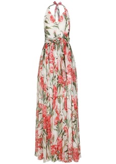 Dolce & Gabbana floral-print V-neck maxi dress