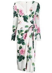 Dolce & Gabbana floral print wrap dress
