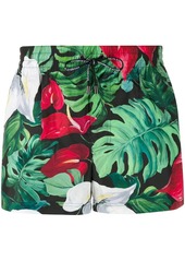 Dolce & Gabbana foliage print swim shorts
