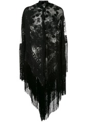 Dolce & Gabbana fringed lace shawl