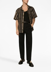 Dolce & Gabbana front-fastening straight-leg trousers