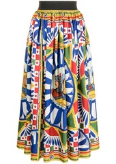 Dolce & Gabbana geometric-print skirt