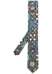Dolce & Gabbana glass window print tie