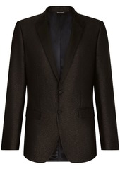 Dolce & Gabbana Martini-fit lamé jacquard silk tuxedo suit