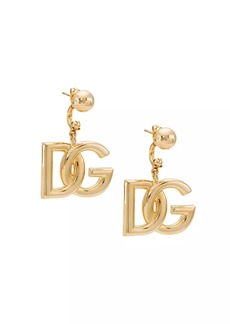 Dolce & Gabbana Goldtone Monogram Ear Jackets