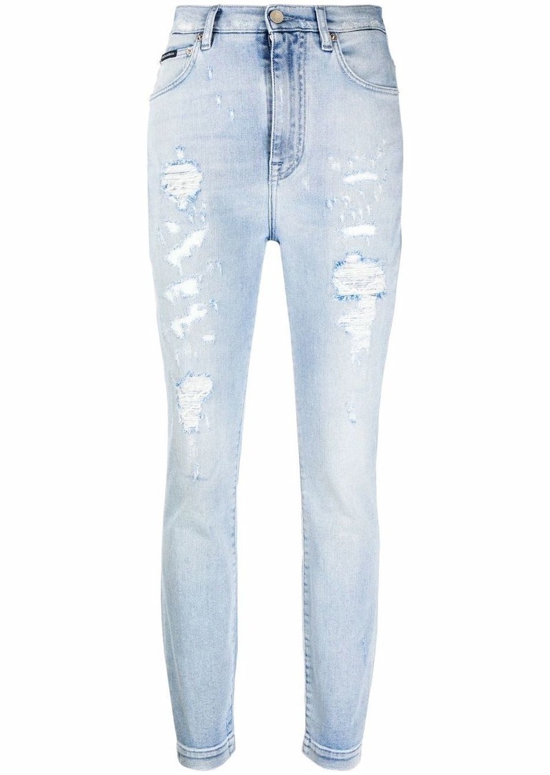 Dolce & Gabbana Grace distressed skinny jeans