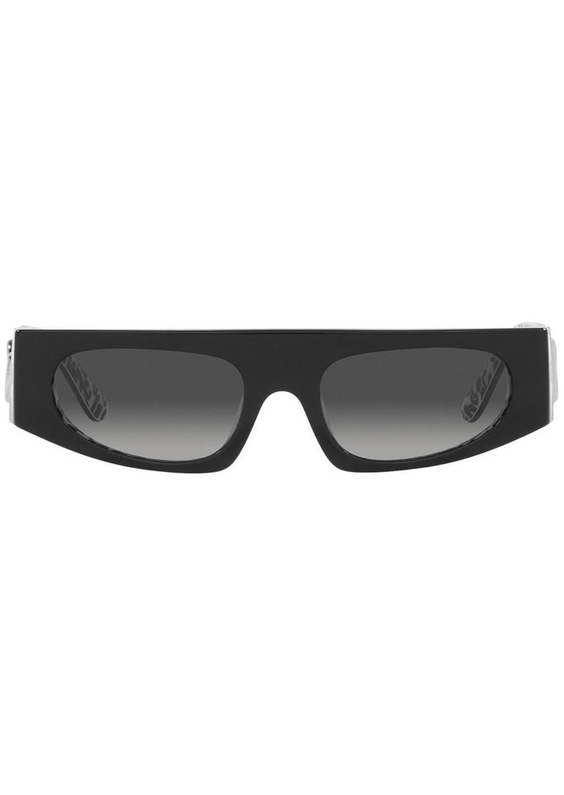 Dolce & Gabbana gradient-effect rectangle-frame sunglasses