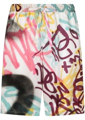 Dolce & Gabbana graffiti-print shorts