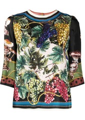 Dolce & Gabbana Autumn print blouse