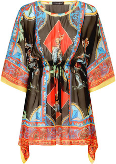 Dolce & Gabbana Carretto-print chiffon kaftan