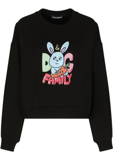 Dolce & Gabbana graphic-print cotton-blend sweatshirt