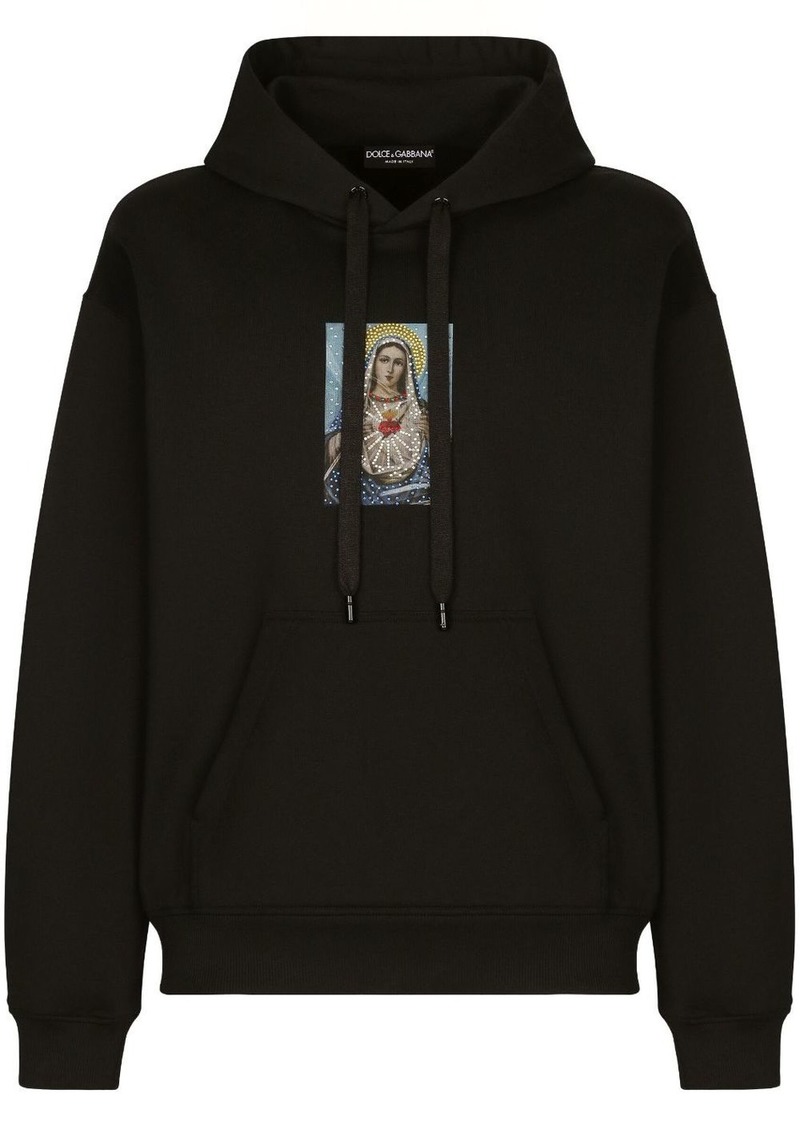 Dolce & Gabbana graphic-print cotton hoodie