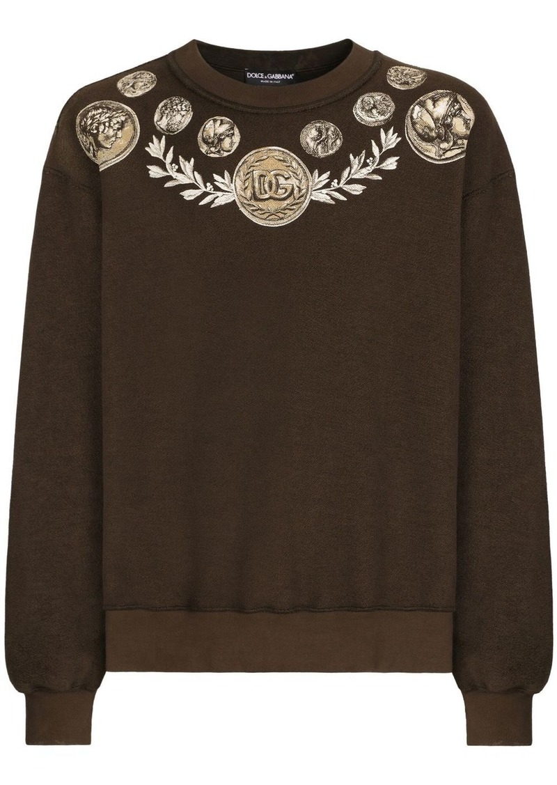 Dolce & Gabbana graphic-print cotton sweatshirt