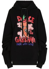 Dolce & Gabbana graphic-print drawstring hoodie