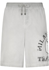 Dolce & Gabbana graphic-print knee-length swim shorts
