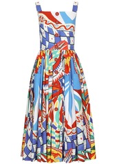 Dolce & Gabbana graphic-print midi dress