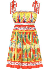 Dolce & Gabbana Carretto-print chiffon minidress