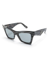 Dolce & Gabbana graphic-print rectangle-frame sunglasses