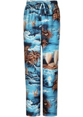 Dolce & Gabbana graphic-print silk trousers