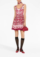 Dolce & Gabbana graphic-print sleeveless dress