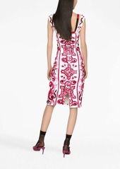 Dolce & Gabbana graphic-print sleeveless dress