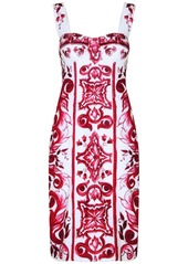 Dolce & Gabbana graphic-print sleeveless dress