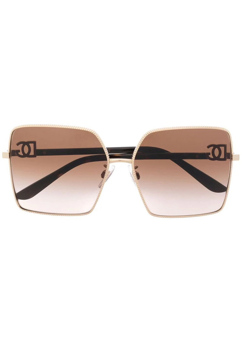 Dolce & Gabbana Gros grain square-frame sunglasses