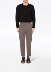 Dolce & Gabbana half-button cable-knit jumper