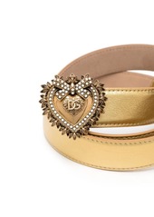 Dolce & Gabbana heart-buckle leather belt