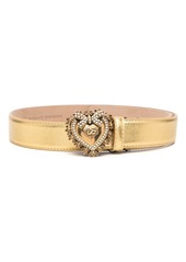 Dolce & Gabbana heart-buckle leather belt