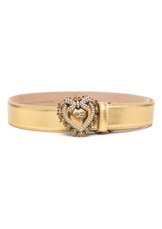 Dolce & Gabbana heart-buckle leather belt