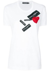 Dolce & Gabbana heart logo patch T-shirt